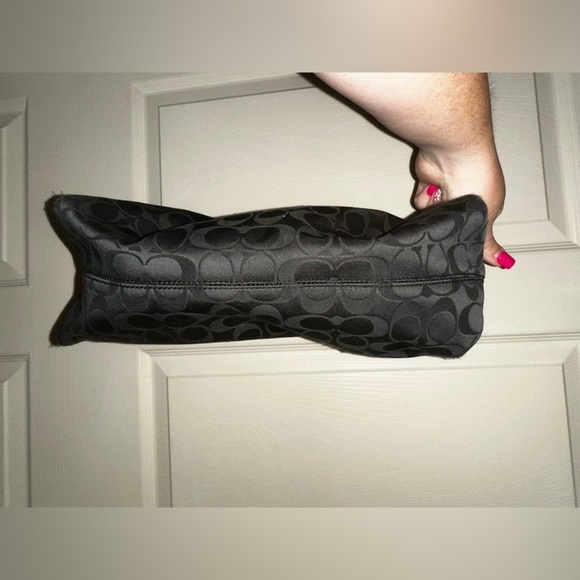 Coach Black C Monogram Ashely hobo Shoulder Bag Y2K contemporary - Picture 13 of 14